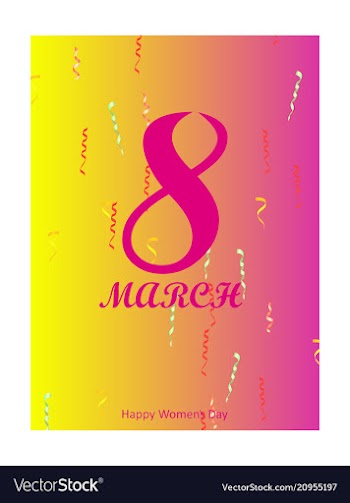 8 march international womens day happy mothers vector image