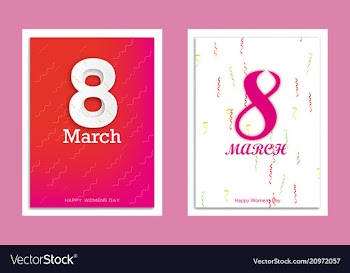 8 march set collection vector image