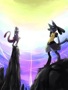 8 mejores imágenes de Lucario vs mewtwo | Cosas de pokemon ...