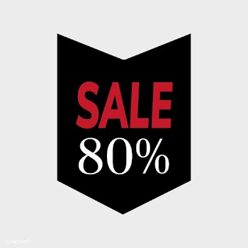 80 percent off sale badge vector | Free stock vector - 471059