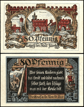 80 Pfennig Notgeld banknote issued | Free Photo - rawpixel