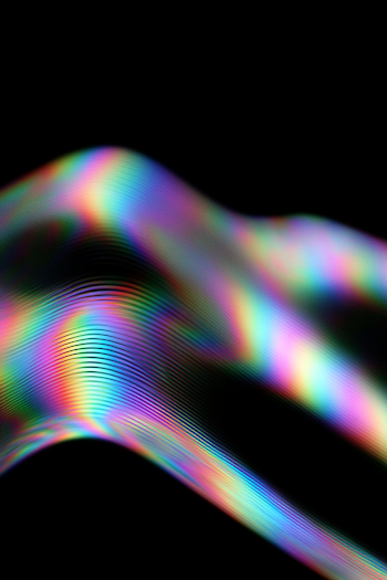 80s Style Abstract Gradient Waves