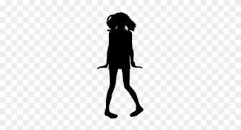 8941 Female Silhouette Clip Art Free Public Domain - Girl Shadow Transparent Background