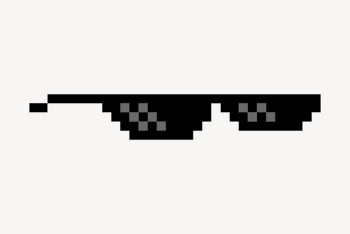 8bit sunglasses clipart, object illustration | Free PSD - rawpixel