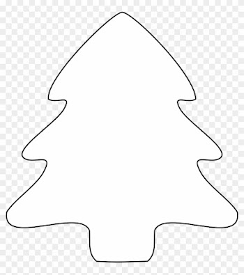 9 Black And White Christmas Tree Icon Christmas - White Christmas Tree Shape