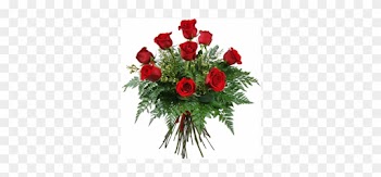 9 Red Roses - Heart Shaped Rose Arrangement