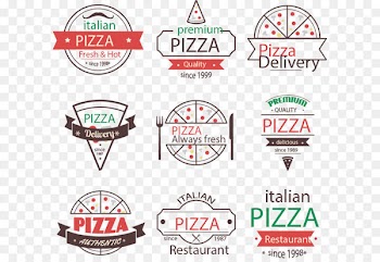 9 Vintage Pizza logo vector material 