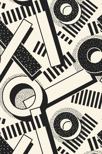 90&rsquo;s Black Memphis background design | Free Photo - rawpixel