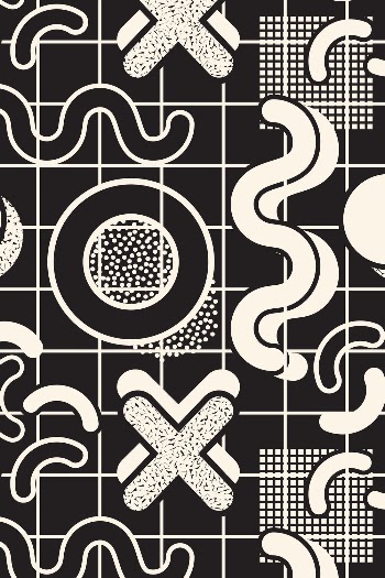 90&rsquo;s Black Memphis background design | Free Photo - rawpixel