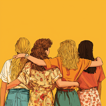90s Friendship Vibes: A Retro Gathering