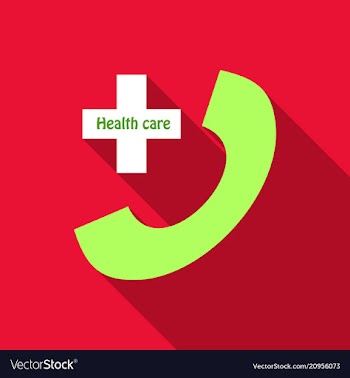 911 emergency call emergency ambulance phone with vector image
