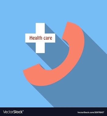 911 emergency call emergency ambulance phone with vector image