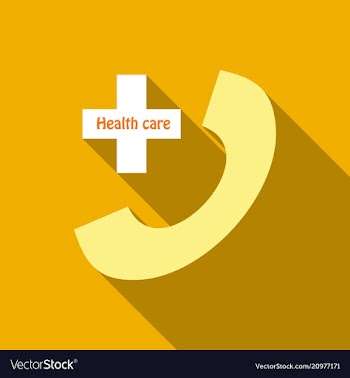 911 emergency call emergency ambulance phone with vector image