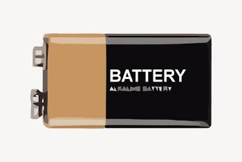 9V battery clip art, object | Free Photo - rawpixel