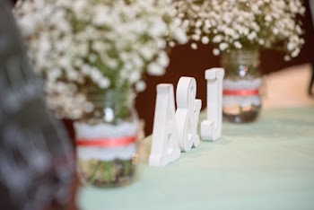 A&amp;j Signage on Table