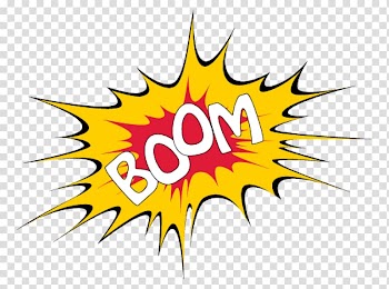 A Animated film , Boom Effect transparent background PNG clipart