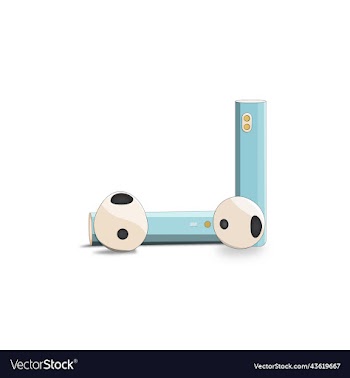 a background with wireless headphones headphone
