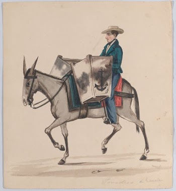 A baker on horseback, from a group | Free Photo - rawpixel