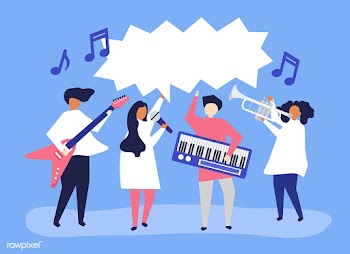 A band performing live music | Free stock vector - 478152