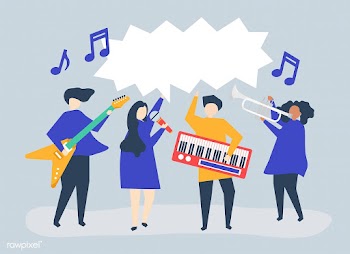 A band performing live music | Free stock vector - 478448