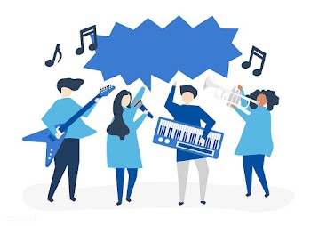 A band performing live music | Free stock vector - 479149