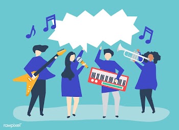 A band performing live music | Free stock vector - 479698