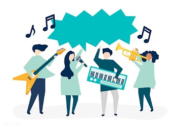 A band performing live music | Free stock vector - 479816