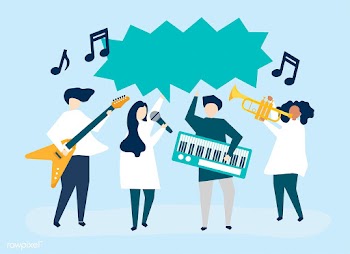 A band performing live music | Free stock vector - 479840