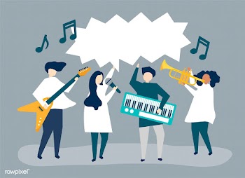 A band performing live music | Free stock vector - 479866