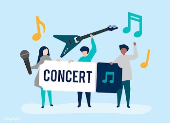 A band performing live music | Free stock vector - 480701