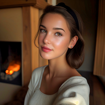 A beautiful young woman generated by A.I
