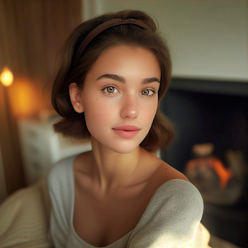 A beautiful young woman generated by A.I