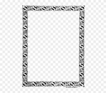 A Black And White Decorative Frame - Anglo Saxon Border Paper