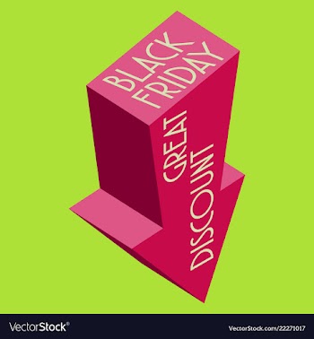 A black friday sale arrow sign vector image