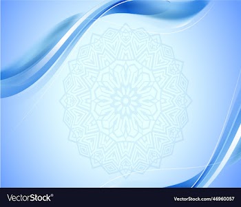 a blue background with a pattern in the middle