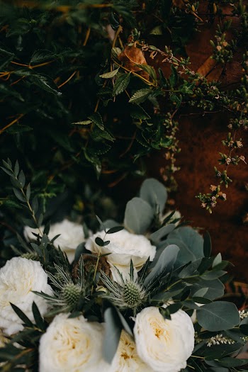 A Bouquet Of White Rose Flowers