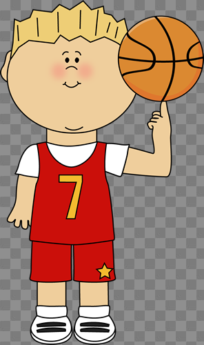A Boy Playing Basketball Without A Ball Clipart & Clip Art Images ...