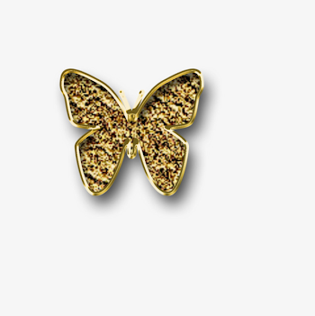 A Butterfly, Golden, Metal, Butterfly PNG Image and Clipart for ...