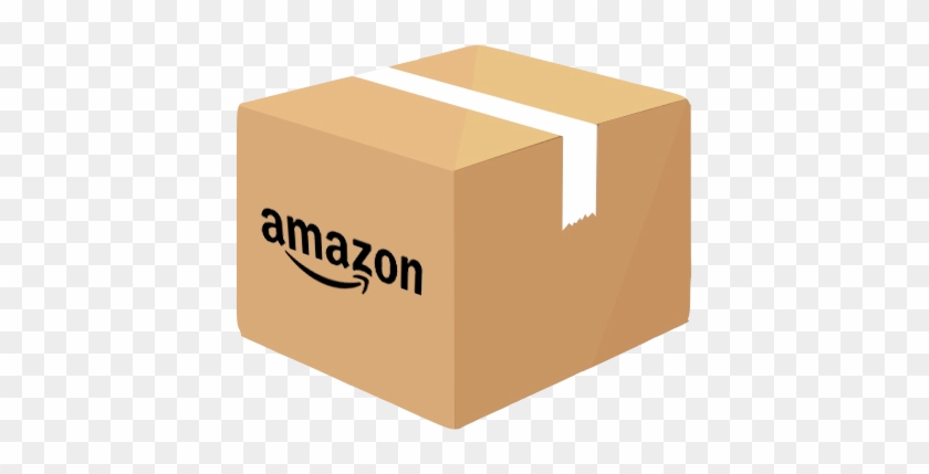 A Cardboard Box With Amazon Written On The Side - Box