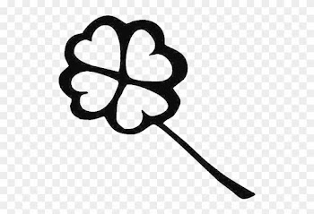 A Charcoal Drawing Of Four Leaf Clover Coloring Page - A Charcoal Drawing Of Four Leaf Clover Coloring Page