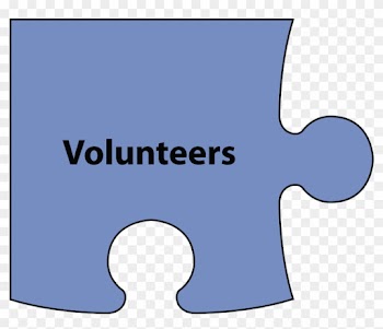 A Corner Puzzle Piece With The Word Volunteers Over - Big Brothers Big Sisters