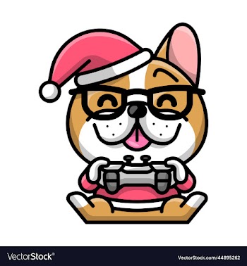 a cute french bulldog with christmas hat is
