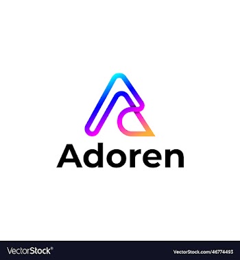 a d letter modern 3d logo design