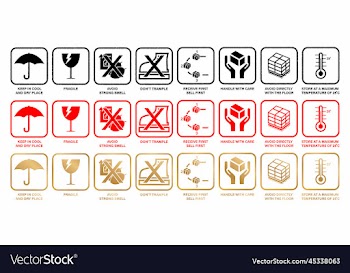 a eight or 8 icons conceptual fragile