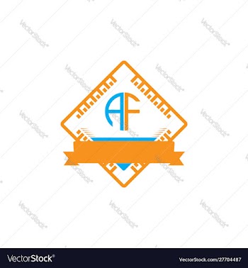 A-f-letter-logo-design vector image