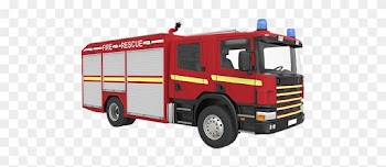 A Fire Truck Today Will Have A Fire Hose Attached And - Firefighter Truck Png