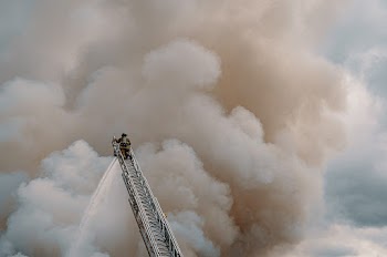 A Fireman At Work