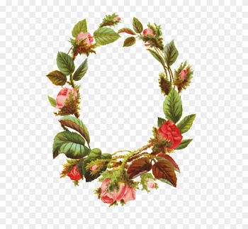 A Flower Png With Roses Making A Flower Frame - Frame Of Flower Png
