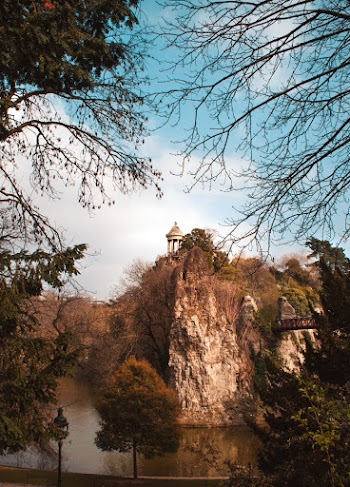 A Gazebo on Top of a Mountain Cliff