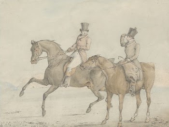 A Gentleman Riding With a Groom, | Free Photo - rawpixel
